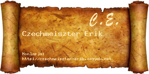 Czechmeiszter Erik névjegykártya