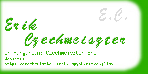 erik czechmeiszter business card